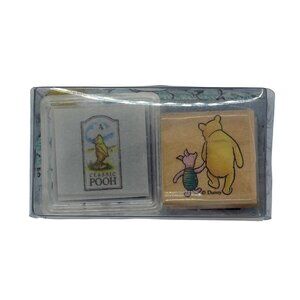 All Night Media Classic Winnie The Pooh & Piglet Rubber Stamp Set New